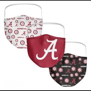 3-Pack University of Alabama Crimson Tide Adult Face Coverings Masks